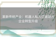 革新传统产业：机器人私人订做助力企业转型升级