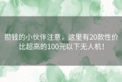 攒钱的小伙伴注意，这里有20款性价比超高的100元以下无人机！