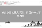 好帅小帅机器人评测：买回家一定不会后悔！