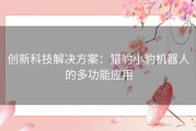 创新科技解决方案：猎豹小豹机器人的多功能应用