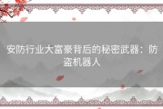 安防行业大富豪背后的秘密武器：防盗机器人