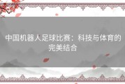 中国机器人足球比赛：科技与体育的完美结合