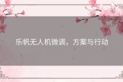 乐帆无人机微调，方案与行动