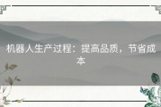 机器人生产过程：提高品质，节省成本