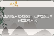 遥控机器人做法秘籍： 让你在厨房中轻松出神入化