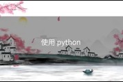 使用 python 