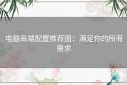 电脑高端配置推荐图：满足你的所有需求