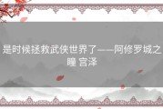是时候拯救武侠世界了——阿修罗城之瞳 宫泽