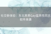 社交新体验：东北男男Gay猛男性同志软件来袭