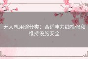 无人机用途分类：合适电力线检修和维持设施安全