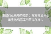 重塑商业策略的边界：挖掘鼎盛集团董事长燕奴应用的无限潜力