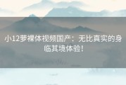 小12萝裸体视频国产：无比真实的身临其境体验！
