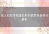 无人机配件制造材料列表及各自特点解析