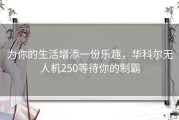 为你的生活增添一份乐趣，华科尔无人机250等待你的制霸