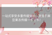 一站式享受多重传媒体验，流连于麻豆果冻传媒一卡二卡！