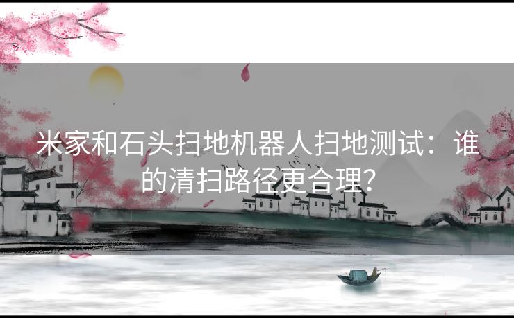 米家和石头扫地机器人扫地测试：谁的清扫路径更合理？