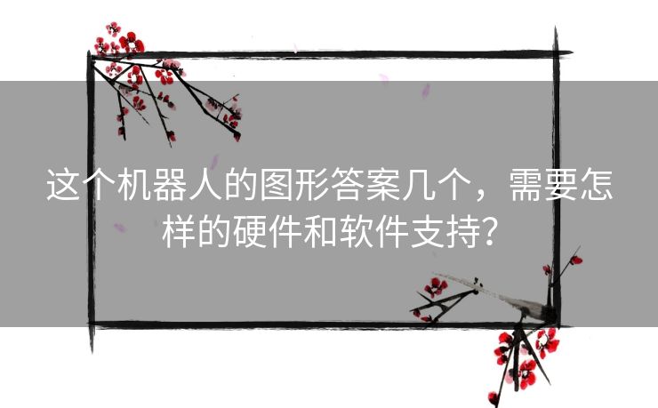 这个机器人的图形答案几个，需要怎样的硬件和软件支持？
