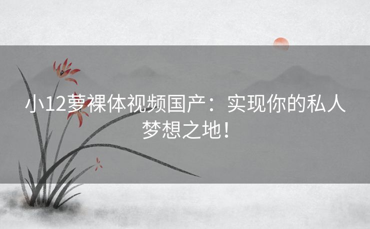 小12萝裸体视频国产：实现你的私人梦想之地！