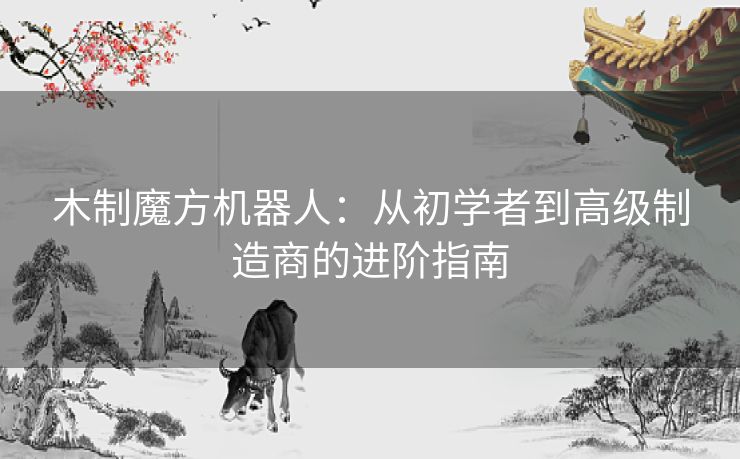 木制魔方机器人：从初学者到高级制造商的进阶指南